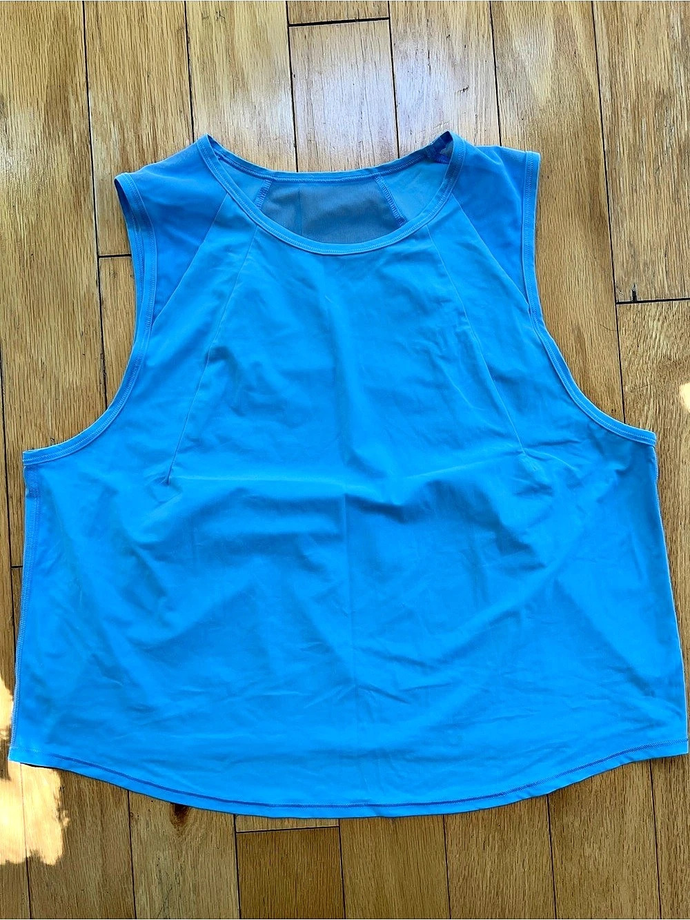 Lululemon Sculpt Cropped Tank Aero Blue Size 8